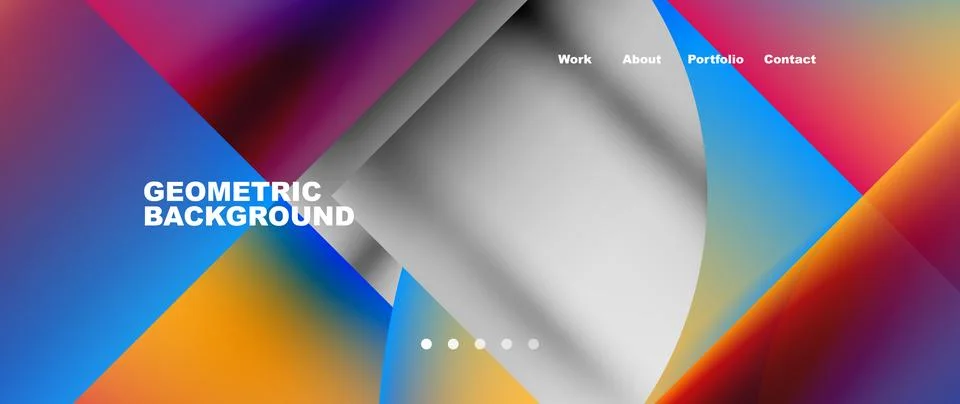Geometric abstract background, line with fluid colors. Vector Illustration For 스톡 일러스트
