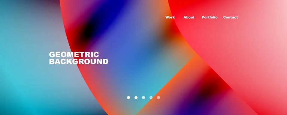Geometric abstract background, line with fluid colors. Vector Illustration For 스톡 일러스트