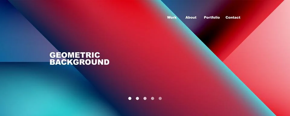 Geometric abstract background, line with fluid colors. Vector Illustration For Stock Illustration