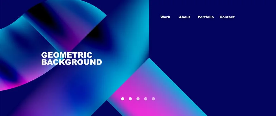 Geometric abstract background, line with fluid colors. Vector Illustration For Stock Illustration