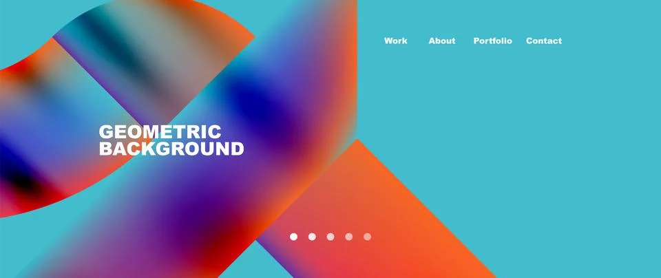 Geometric abstract background, line with fluid colors. Vector Illustration For イラスト素材