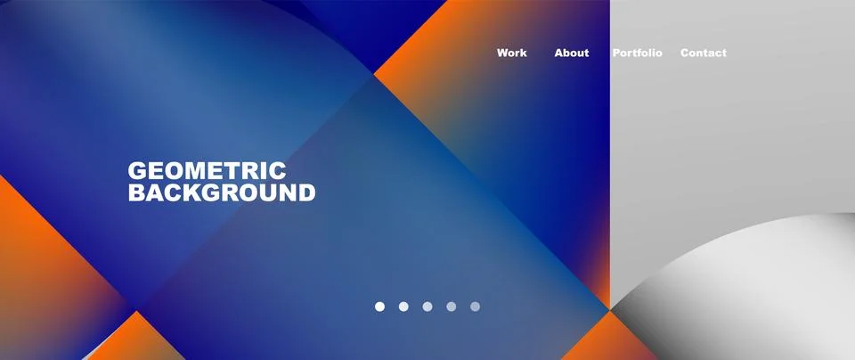 Geometric abstract background, line with fluid colors. Vector Illustration For 스톡 일러스트