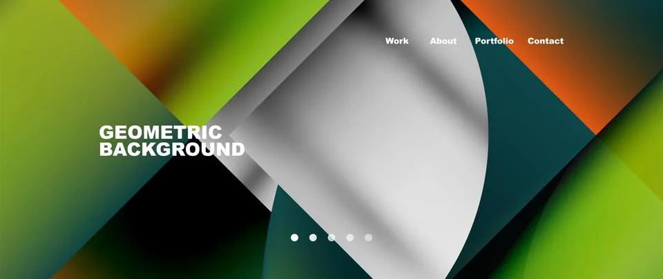 Geometric abstract background, line with fluid colors. Vector Illustration For Illustrazione stock
