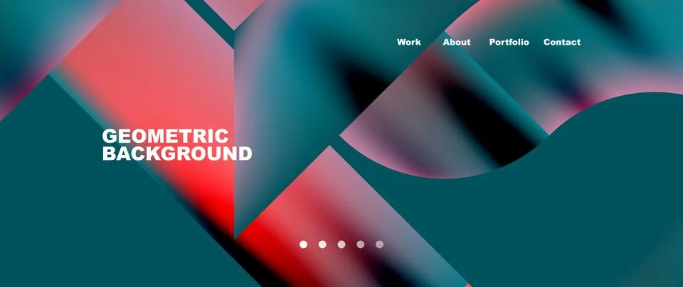 Geometric abstract background, line with fluid colors. Vector Illustration For Stock Illustration