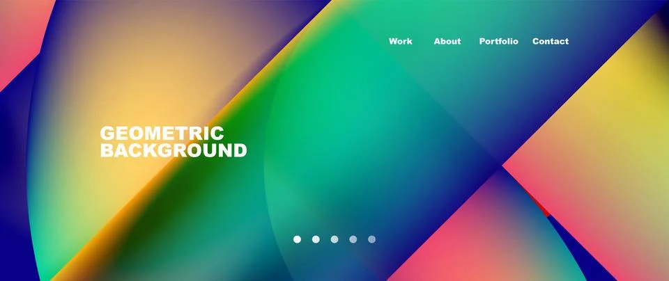 Geometric abstract background, line with fluid colors. Vector Illustration For Stock Illustration