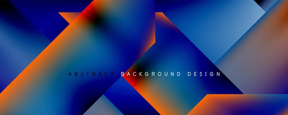 Geometric abstract background, line with fluid colors. Vector Illustration For Stock Illustration