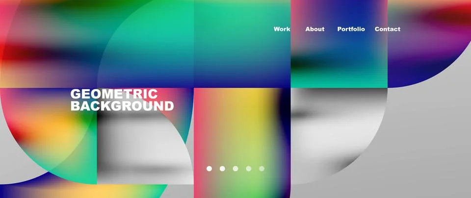 Geometric abstract background, line with fluid colors. Vector Illustration For Stock Illustration