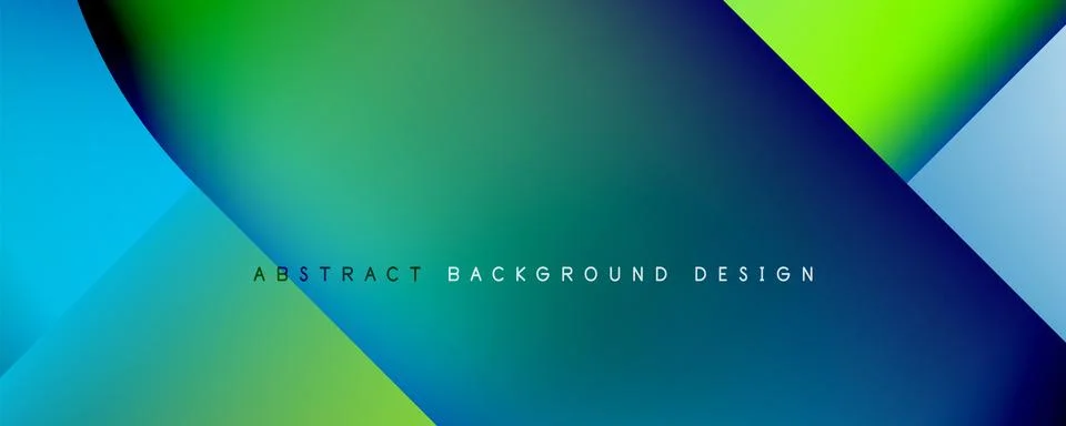 Geometric abstract background, line with fluid colors. Vector Illustration For Illustrazione stock
