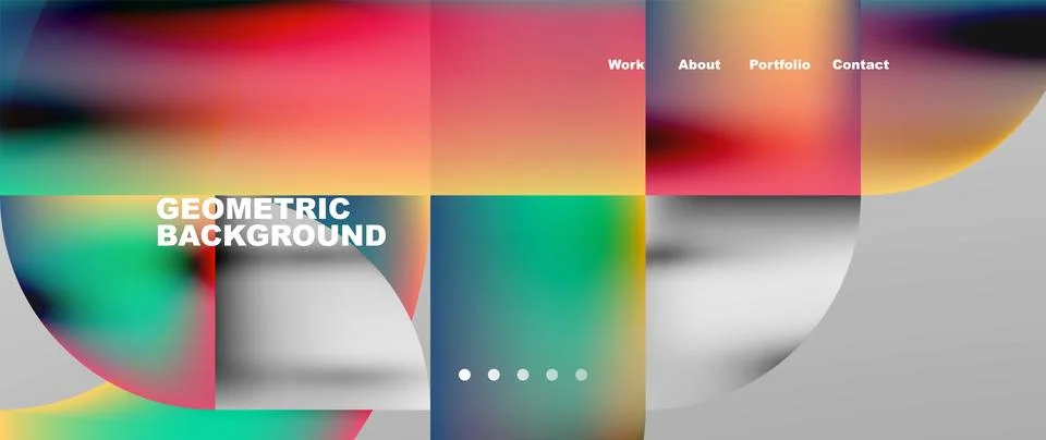 Geometric abstract background, line with fluid colors. Vector Illustration For Stock Illustration