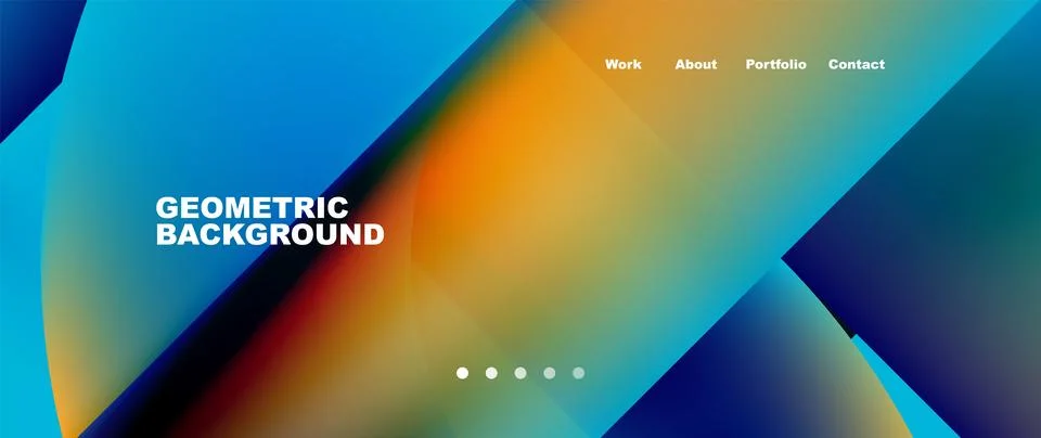 Geometric abstract background, line with fluid colors. Vector Illustration For 스톡 일러스트