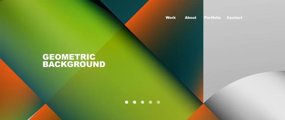 Geometric abstract background, line with fluid colors. Vector Illustration For Stock Illustration