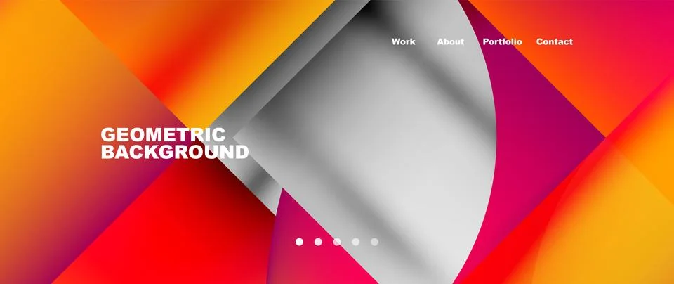 Geometric abstract background, line with fluid colors. Vector Illustration For Stock Illustration