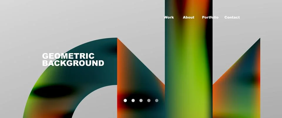 Geometric abstract background, line with fluid colors. Vector Illustration For Stock Illustration