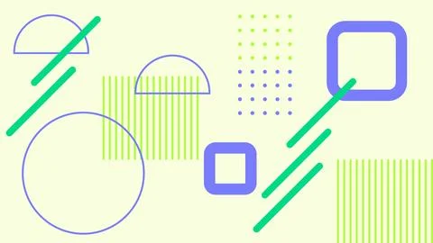 Geometric Abstract Background with Minimal Line Illustrazione stock