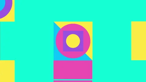 Geometric abstract background. Modern Animated Geometric pattern or background Stock Footage 254746256