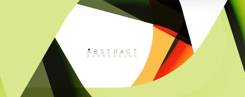 Geometric abstract background - multicolored abstract shapes on white. Vector 스톡 일러스트