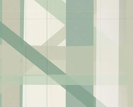 Geometric abstract background with muted mint, teal, and beige shapes, crea.. Stock Illustration