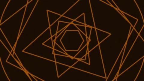Geometric abstract background pattern in deep brown and gold lines Stock Footage 342158984