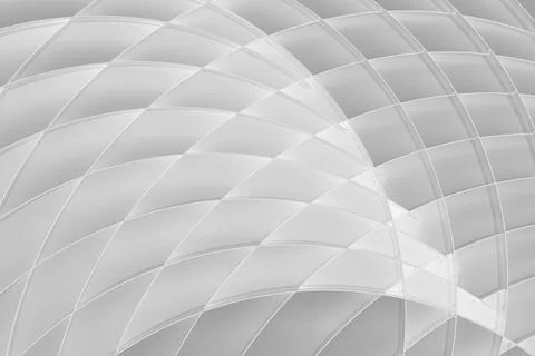 Geometric abstract background, pattern - thin light grey curved lines, grid o Illustrazione stock