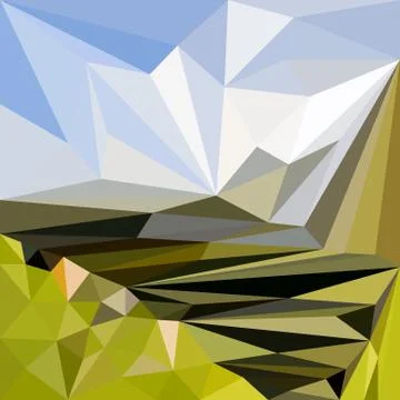 Geometric abstract background print low poly mosaic style Stock Illustration