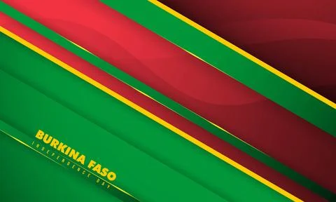 Geometric abstract background of red and green with little yellow light desig Stock Illustration