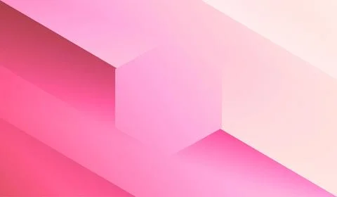 Geometric abstract background in soft pink gradients, modern design Stock Illustration