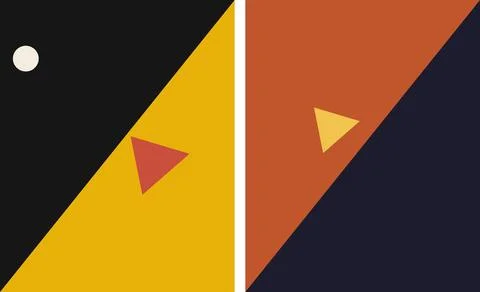 Geometric abstract background with split diagonal composition and minimalis.. Stock Illustration