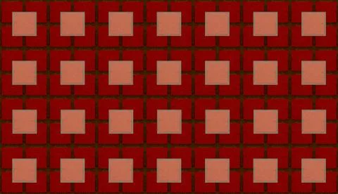 Geometric abstract background square texture dark red tile Stock Illustration