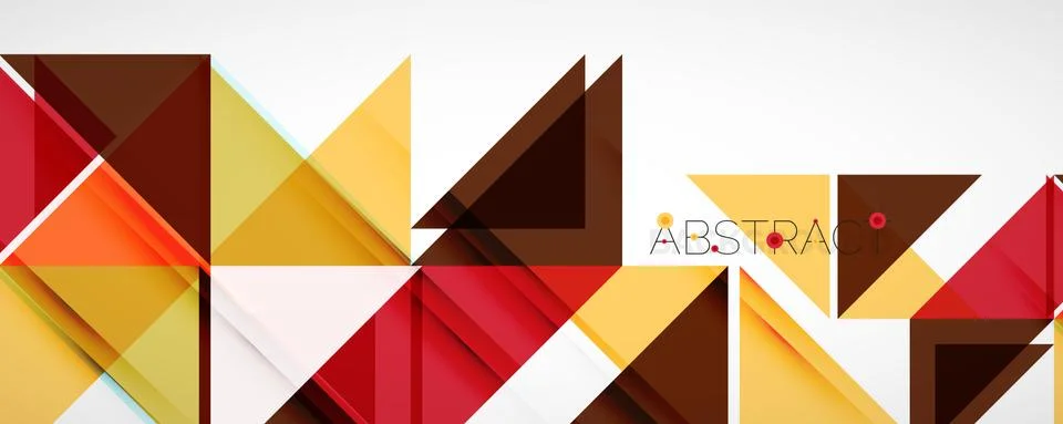Geometric abstract background. Techno color triangle shapes. Vector illustration Stock Illustration