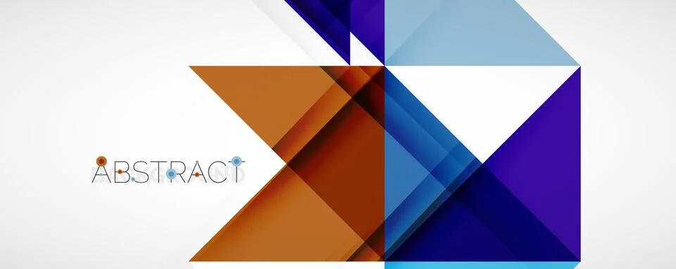 Geometric abstract background. Techno color triangle shapes. Vector illustration 스톡 일러스트