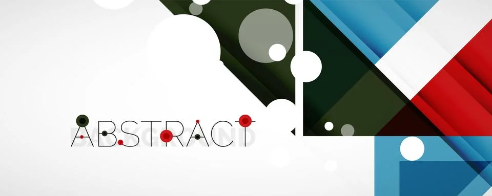 Geometric abstract background. Techno color triangle shapes. Vector illustration Stockillustratie