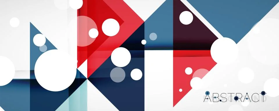 Geometric abstract background. Techno color triangle shapes. Vector illustration 스톡 일러스트