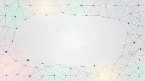 Geometric Abstract Background Template With Place For Text Vector Illustration Stock Illustration