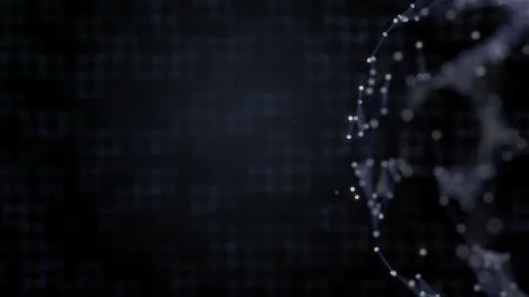 Geometric abstract background texture with grid og squares and plexus イラスト素材