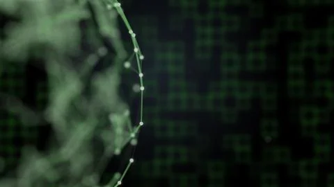 Geometric abstract background texture with grid og squares and plexus イラスト素材