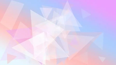 Geometric abstract background with translucent triangle shapes in soft pink.. Illustrazione stock