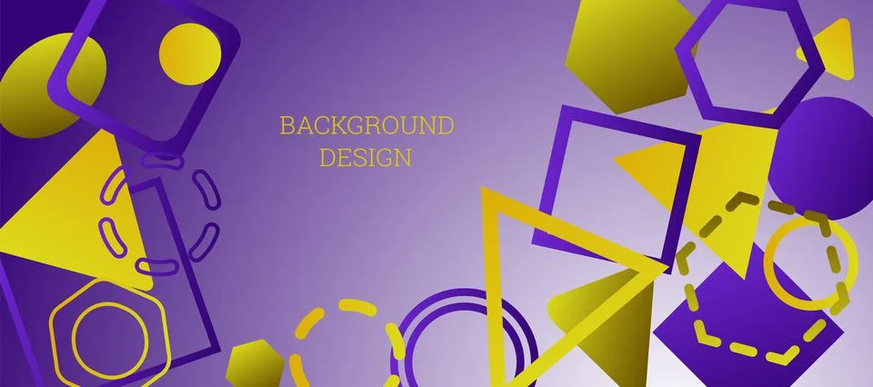 Geometric abstract background. Various geometric shapes. Cover design, backgr Illustration
