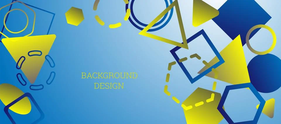 Geometric abstract background. Various geometric shapes. Cover design, backgr Illustrazione stock