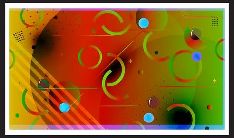 Geometric abstract background vector illustration Foto stock