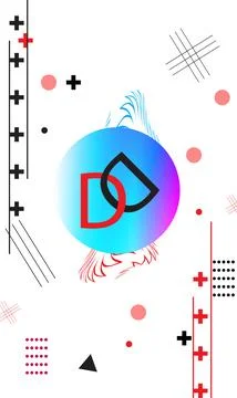 Geometric abstract background vector illustration Foto stock