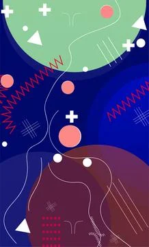 Geometric abstract background vector illustration Foto stock