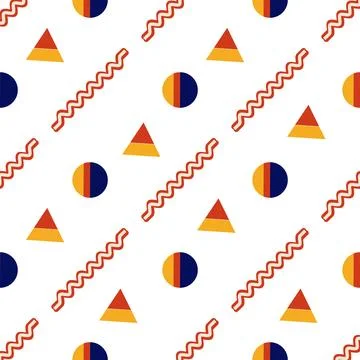 Geometric abstract background on white for web Stock Illustration