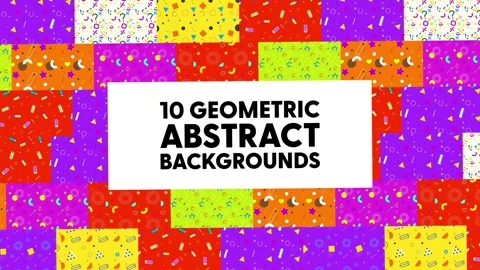Geometric Abstract Backgrounds Stock After Effects