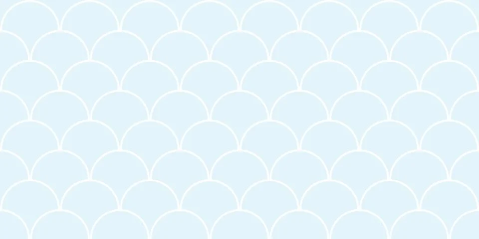 Geometric abstract blue shell vector pattern background Illustrazione stock