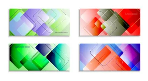 Geometric abstract bright background. Geometric shapes of different colors an Stock Illustration