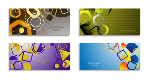 Geometric abstract bright background. Geometric shapes of different colors an Illustration