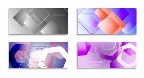 Geometric abstract bright background. Geometric shapes of different colors an Stock Illustration