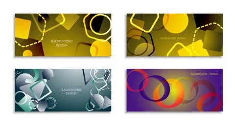 Geometric abstract bright background. Geometric shapes of different colors an Stockillustratie