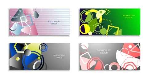 Geometric abstract bright background. Geometric shapes of different colors an Иллюстрация