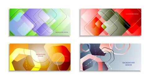 Geometric abstract bright background. Geometric shapes of different colors an Stockillustratie